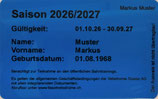 Bahnabonnement Saison 2026/2027, Gültigkeit: 01.10.2026 bis 30.09.2027 (12 Monate) / Early Bird