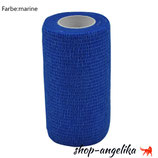 Selbsthaftende, elastische Bandage, 10 cm x 1,90 m (ungedehnt), Farbe: marine