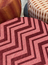 POUF OMAR EXTRA LARGE INDOOR - FABRIC: AGNES BURGUNDY
