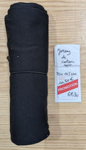 Coupon - Jersey de coton - noir