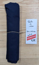 Coupon - voile de coton - marine