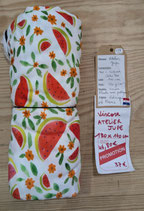 Coupon ATELIER JUPE - Popeline de viscose - pastèques