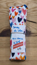 Coupon - Jersey de coton - Coeurs - 40 x 140 cm