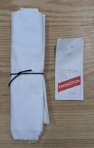 Coupon - Voile de coton - blanc (40x140)