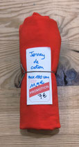 Coupon - Jersey de coton - rouge - 70 x 140 cm