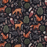 Sweat brossé Animaux de la forêt - Bleu marine