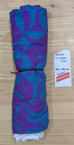Coupon MY DRESS MADE - twill de viscose - violet/bleu