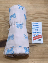 Coupon MADAME IRIS - Twill de viscose - Papillons - 135 x 140 cm