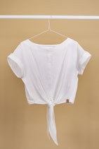 Musselin-Shirt "Doro Knot" Cremeweiss