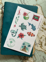 Stickers Voyage Maldives A6