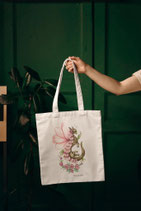 tote bag sac dragon rose