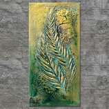 "Blattwerk" Acrylbild (S5322)