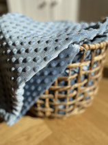 Kuscheldecke aus Minkyfleece und Waffelpiqué