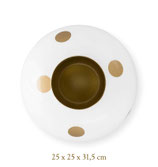 Pip Studio Vase 'Dot Delight' -Weiß/Gold-