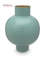 Pip Studio Metall-Vase, glänzend, -Hellgrün-