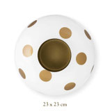 Pip Studio Vase 'Dot Delight' -Weiß/Gold-