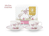 Pip Studio Espresso-Set 'Jolie Dots' -Gold/Pink-
