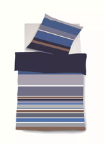 Fleuresse 'Black Premium' G-534400 -Braun-Blau- 155x220