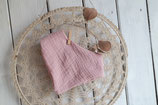 Dreieckstuch aus Musselin 0-6 Monate, rosa