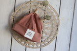Ripp Beanie peach 1-3 Jahre