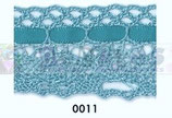 Puntilla 3,5 cm c/0011 (turquesa)