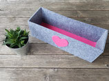 grau meliert/pink