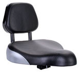 Large comfort saddle w/backrest