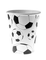 10 Gobelets en cartons ballon football 200 ml