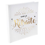 Livre d'or retraite blanc/or