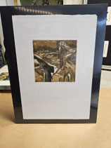 Original Druckgrafik "Umbrien", Mehrfarbdruck, Lithografie