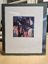 Original Druckgrafik "Große Landschaft 1", Mehrfarbdruck, Lithografie