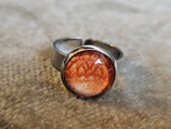 Ring, verstellbar, 1,5 cm Stein, Farbe: Solis