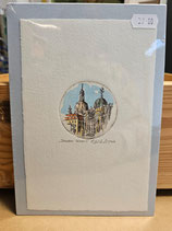 Original Druckgrafik "Dresdner Skizzen I", handcoloriert, monochrom