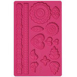 Stampo folk e cuori in silicone