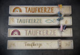 Holzkiste für Taufkerzen