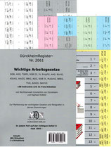 Wichtige Arbeitsgesetze FARBE DürckheimRegister® Nr. 2061