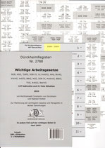 ARBEITSGESETZE dtv STICHWORTE DürckheimRegister Nr. 2788