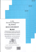 BLANKO BLAU (Beschreibbar) - Nr. 2849