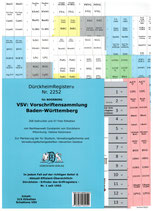 Griffregister VSV BADEN-WÜRTTEMBERG Vorschriftensammlung f.d. Verwaltung (Boorberg) - Nr. 2252