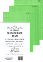 BLANKO GRÜN (Beschreibbar) - Nr. 2856