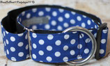 Polkadots in Blau, versandfertig! Zugstopp