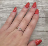 Ring "Herz", silberfarben
