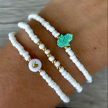 White Summer Candy "Hamsa Hand Grün"