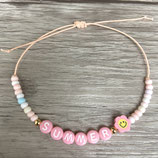 elastische Fußkette, "Summer, Blümchen"
