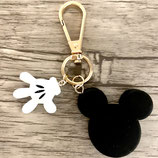 Schlüsselanhänger "Maus, Handschuh, gold"