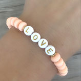 Katsuki Armband "Love, apricot, gold"