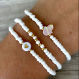 White Summer Candy "Hamsa Hand Hellrosa"