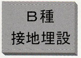 埋設物表示鋲　アルミ製角型　接地埋設