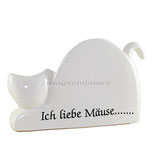 Spruch "Ich liebe Mäuse"