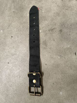 Lederschnalle Schwarz Antik